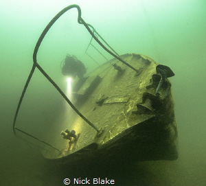 Diving The Podsnap at Capernwray, UK by Nick Blake 